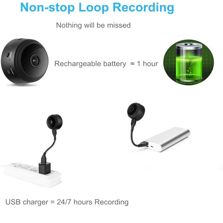 Mini Câmera A9 Gravador WiFi Monitoramento de Segurança Vídeo Sem Fio Mini Câmera Gravador Câmera de Voz Casa Inteligente Para Bebês e Animais de Estimação