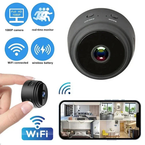 Mini Câmera A9 Gravador WiFi Monitoramento de Segurança Vídeo Sem Fio Mini Câmera Gravador Câmera de Voz Casa Inteligente Para Bebês e Animais de Estimação